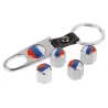 Bandiera russa - tappi valvola per auto - set da 4 pezzi