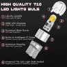 10x 194 T10 W5W LED bulbs - 7000K Ice White Super Bright interior kitT10