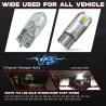 10x 194 T10 W5W LED bulbs - 7000K Ice White Super Bright interior kitT10