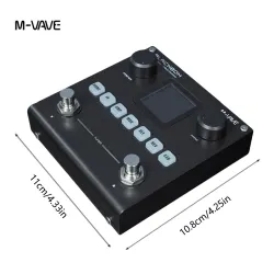 M-VAVE Blackbox Guitar / Bass AMP Modeler Multi Effects Processor Rechargeable for Electric Guitar BassGitary