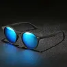 Óculos de sol redondos vintage polarizados para homens e mulheres – óculos de grife com proteção UV400 para dirigir e viajar.