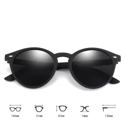Occhiali da sole vintage rotondi polarizzati per uomo e donna – Occhiali di design UV400 per la guida e i viaggi
