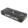 USB HDMI-compatible KVM Switch with Sufficient Durability and Ruggedness 4 in 1 Out VGA Splitter Box for Keyboard Mice Monitor