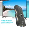 USB HDMI-compatible KVM Switch with Sufficient Durability and Ruggedness 4 in 1 Out VGA Splitter Box for Keyboard Mice Monitor