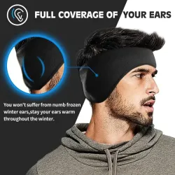 Warm Fleece Earmuffs Headband Soft Windproof Ear Warmer Unisex Outdoor Sports Headbands Ideal for Skiing Running CyclingSport...