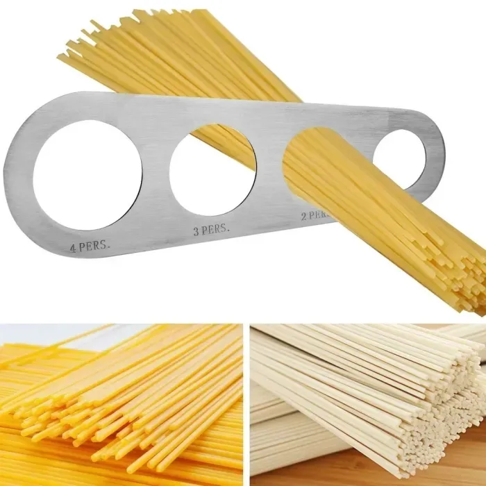 4 Holes Spaghetti Measurer Stainless Steel Kitchen Accessories 1Pcs Pasta Noodle MeasureTools
