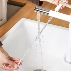 Bendable sink drain brush - flexible clog remover for bathroom and kitchenDrains