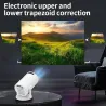 HY200 720p bærbar projektor - 270° roterbar, Full HD HDMI/USB, hjemmekino og utendørsfilmer