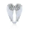 ZRM Fashion Angel Wings Creative Guardian Angel Wings Brooches Pin Rhinestone Crystal Diamante Jewellery Ladies