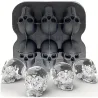 BarSkull Ice Ball Mold Silicone 3D Flexible Ice Cube Trays BPA Free Ice Trays For Freezer Horror Skull Head Cocktail Ice Ball...