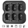 BarSkull Ice Ball Mold Silicone 3D Flexible Ice Cube Trays BPA Free Ice Trays For Freezer Horror Skull Head Cocktail Ice Ball...