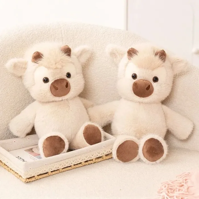 40cm Adorable highland cow plush - soft stuffed animalCuddly toys