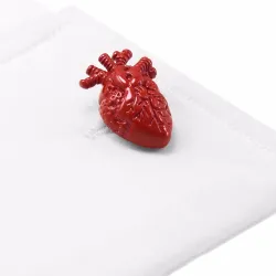 copy of Trendy cufflinks with a red heart