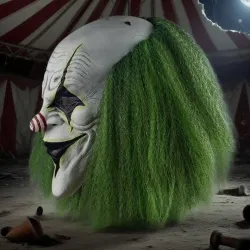Clown Head Cover Masque Halloween Horror Dress Up Props Luminous Rubber Masks Amusement Park Haunted House Prank Cosplay Mask
