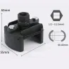 Filtros de aceiteHerramienta universal ajustable para extraer filtros de aceite de 60 a 80 mm, de acero inoxidable.