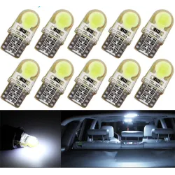 copy of T10 W5W LED COB samochodowe światło lampa żarówka 10 pcsT10