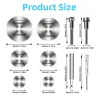 10 pieces - HSS cutting saw blades 1/4" hex shank - diy rotary discs for metal wood plasticBits & drills
