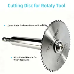 10 pieces - HSS cutting saw blades 1/4" hex shank - diy rotary discs for metal wood plasticBits & drills