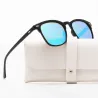 New Polarized Sunglasses Women Black Plastic Full Frame Square Sun Glasses Men Out Door Sun Eyewear Fashionable Eyeglass Uv400