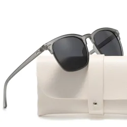 Polarized sunglasses for women and men, black square frame, uv400 outdoor eyewearSunglasses
