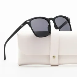 Polarized sunglasses for women and men, black square frame, uv400 outdoor eyewearSunglasses