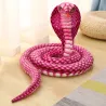 Peluche Cobra Simulée 80-240CM, Long Serpent en Peluche, Coussin en Peluche S