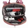 Damen-Lederrucksack, modischer Rucksack, Handtasche, Reise-Schultertasche