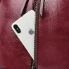 Damen-Lederrucksack, modischer Rucksack, Handtasche, Reise-Schultertasche