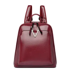 Vintage Rucksack Damen Eleganter Designer-Rucksack aus weichem Leder