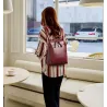 Sac à dos vintage pour femme, élégant sac à dos de créateur en cuir souple