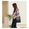 Mochila vintage para mujer, elegante mochila de diseñador de cuero suave Tr