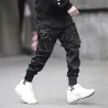 Multi-pocket hip-hop trousers