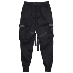 Men Multi-pocket Harem Hip Pop Trousers