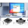 Boîtier Acasis 10 Gbit/s USB-C à double baie M.2 NVMe et ports USB-A et HDMI 4K6
