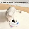 ROJECO 2 in 1 Smart Cat Toys Automatic Feather Fun Ball Toy Set For Ca