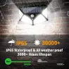 1-12er-Pack Solarleuchten für den Außenbereich, 100 LED-Wandleuchten mit Bewegungsmelder