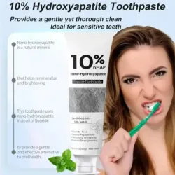 10 Nano-hydroksyapatytowa pasta do zębów Redukuje przebarwienia zębów Świeży oddech Int