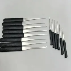 Kit d'outils d'extraction de serrurier 22 pièces avec clé de tension - Clé cassée R