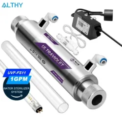 ALTHY UV Ultraviolet Water Sterilizer Purifier System Disinfection Fil