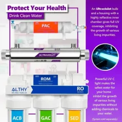 ALTHY UV Ultraviolet Water Sterilizer Purifier System Disinfection Fil