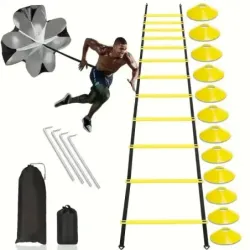 1set Football Soccer Training Equipment Fitness Speed Training Resista