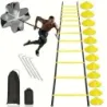 1 ensemble d'équipement d'entraînement de football (soccer) pour la remise en forme, l'entraînement de vitesse et la résistance