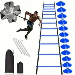 1 juego de equipo de entrenamiento de fútbol y fitness para entrenamiento de velocidad y resistencia