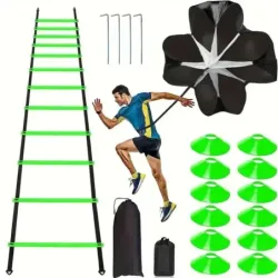 1 sæt Fodbold Fodboldtræningsudstyr Fitness Speed Training Resista