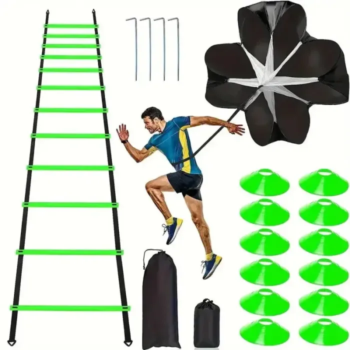 1 set Attrezzatura per allenamento di calcio Fitness Velocità Allenamento Resistenza