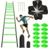 1 set voetbaltrainingsapparatuur, fitness, snelheidstraining, weerstand