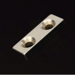 N35N35 Neodymium Magnet Strong Block Countersunk con 2 - 4mm Hole 30 * 10 * 5mm