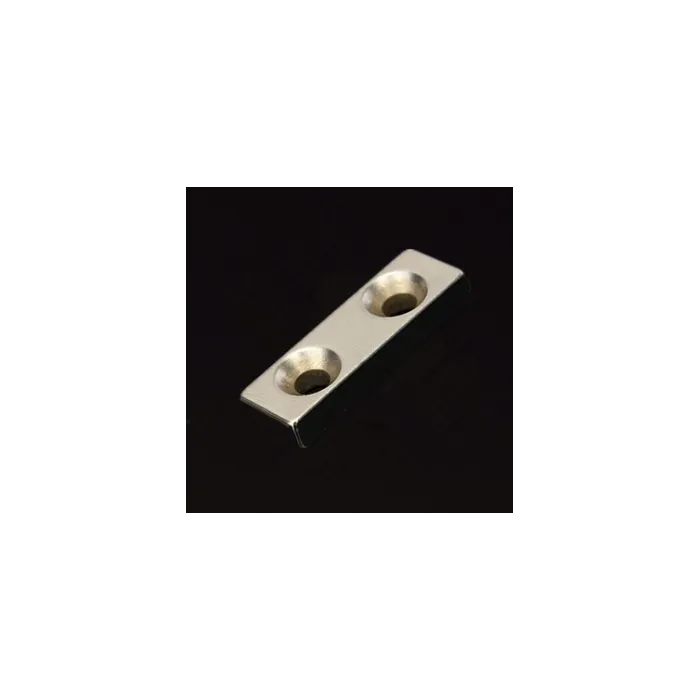 N35 Neodymium Magnet bloco forte Countersunk com 2 - 4mm Hole 30 * 10 * 5mm