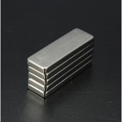 N35 Neodymium Magnet Strong Cuboid Block 30 * 10 * 3mm 5pcs