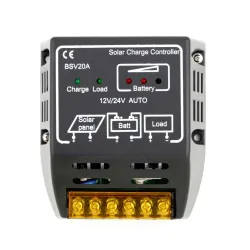 20A 12V/24V aurinkopaneelin latausohjain